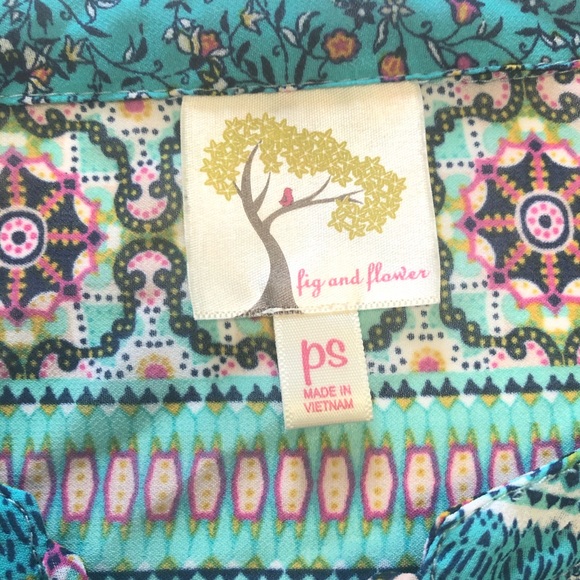 Anthropologie Fig and Flower Boho Style Top - Picture 7 of 9